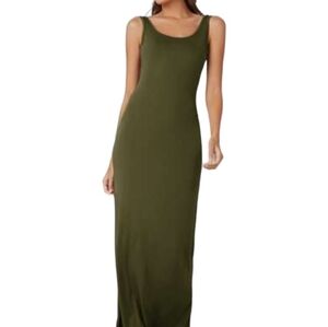 Forever 21 Army Green Maxi Lounge Summer Dress